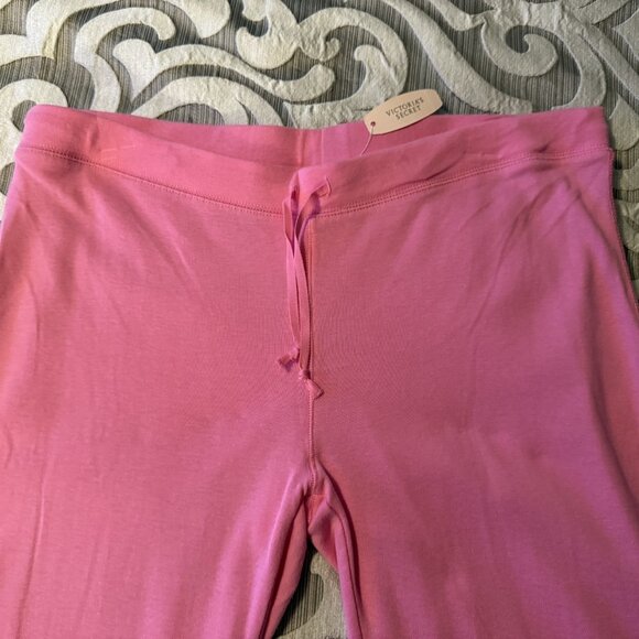 Rare Y2K Vintage Victorias Secret PINK PJ Pajama Set Henley Top Pants Cotton NEW - Picture 8 of 10